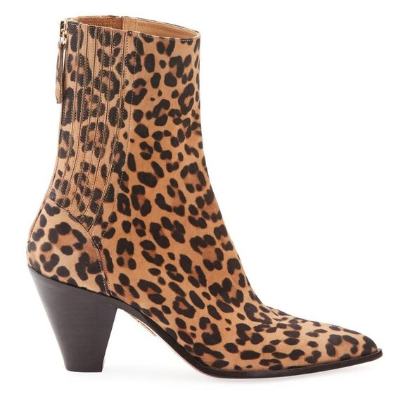 AQUAZZURA Saint Honore Jaguar Suede Bootie… - Picture 13 of 13